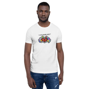 Moore-Love Hand (White) Unisex t-shirt